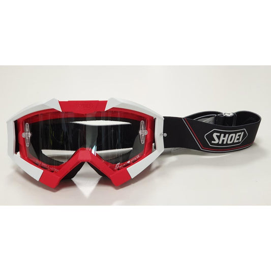 SHOEI MX GOGGLE RED BETTER RIDING CROWS