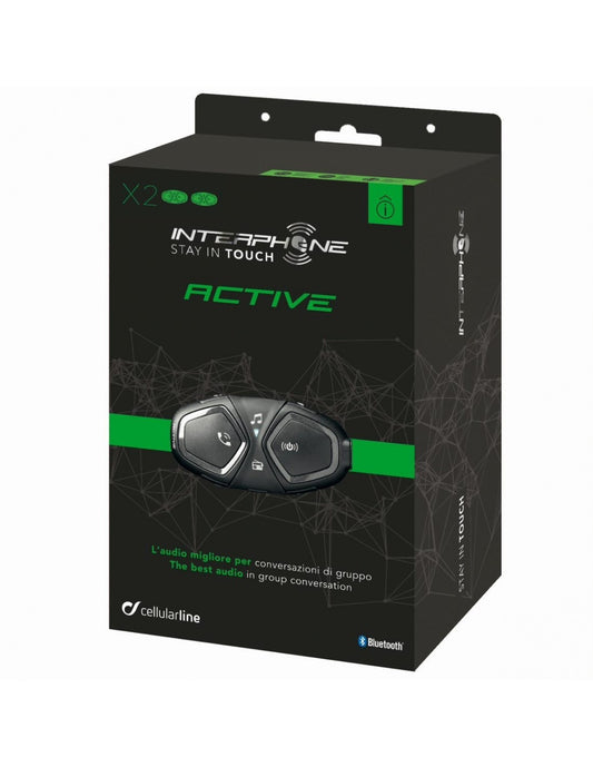 ACTIVE INTERPHONE TWIN PACK BLUETOOTH