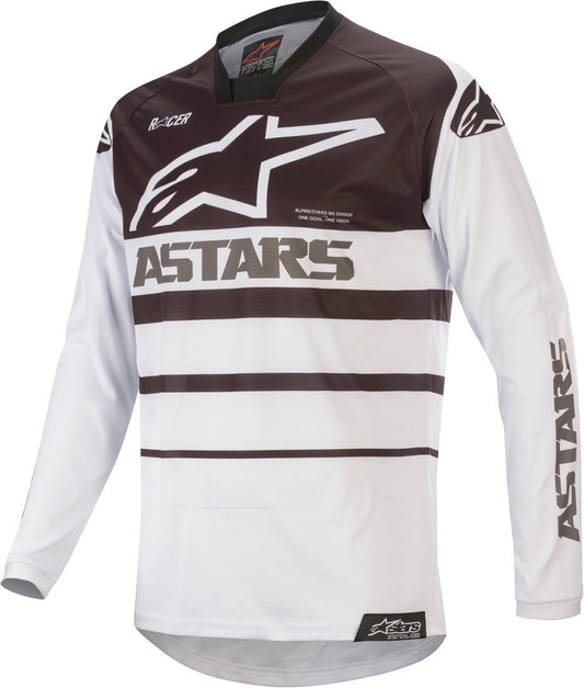 ALPINES. RACER SUPERMATIC JERSEY 21 WHITE BLACK