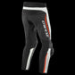 ALPHA PERF. LEATHER PANTS I96 WHITE BLACK FLUO RED