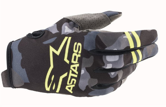 RADAR GLOVES 9155 GRAY CAMO YELLOW (3561821)