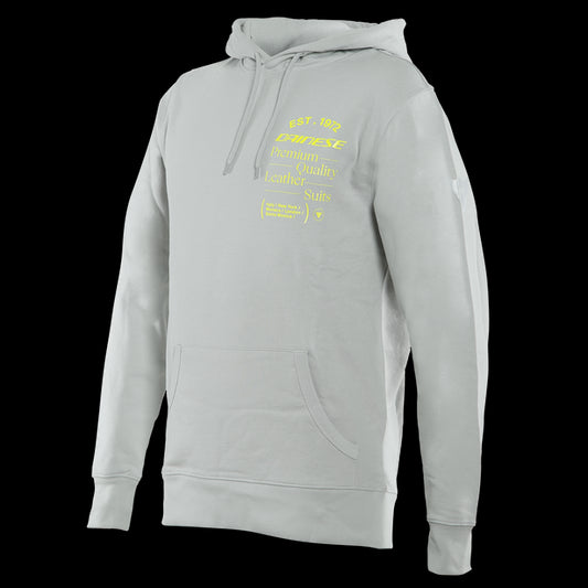 FELPA DAINESE PADDOCK HOODIE 98E GRAY YELLOW