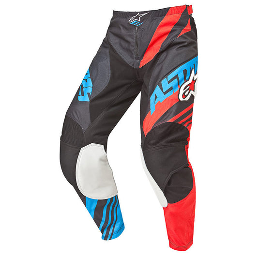 ALPINES. YOUTH RACER SUPERMATIC PANTS 183 BLACK RED BLUE