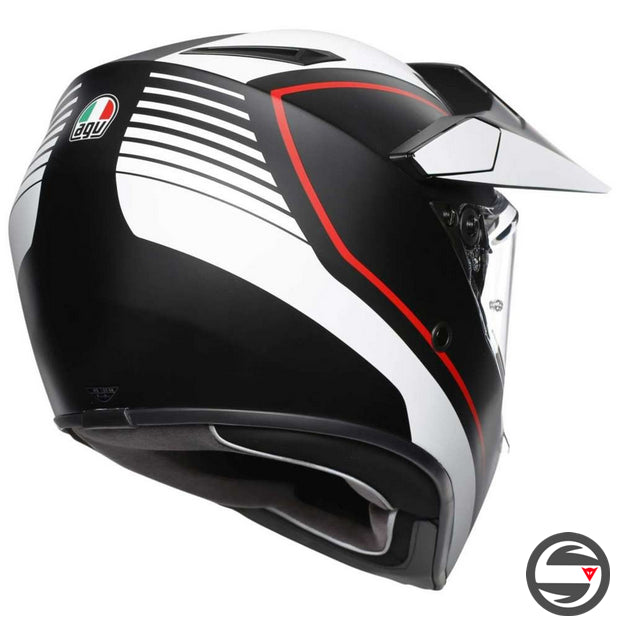 AX9 MULTI PLK 003 PAC. R. MATT BLACK WHITE RED