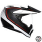 AX9 MULTI PLK 003 PAC. R. MATT BLACK WHITE RED