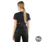 T-SHIRT PADDOCK LADY B78 BLACK LAVA-RED